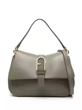 Сумка-тоут с логотипом Furla, зеленый