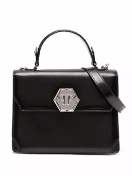 Сумка-тоут с логотипом Hexagon Philipp Plein, черный