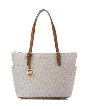Сумка Тоут с логотипом Jet set, Michael Kors, белый