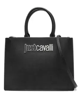 Сумка-тоут с логотипом Just Cavalli, черный