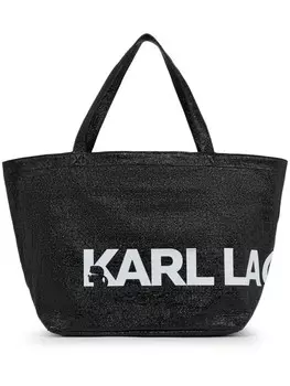 Сумка-тоут с логотипом Karl Lagerfeld, черный