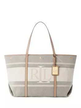 Сумка-тоут с логотипом Lauren Emerie Ralph Lauren, крем/мульти