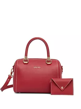 Сумка-тоут с логотипом LIU JO, красный