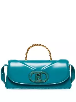 Сумка-тоут с логотипом LIU JO, синий