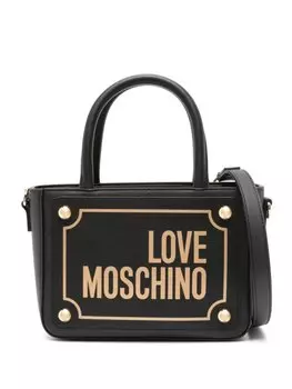 Сумка-тоут с логотипом Love Moschino, черный