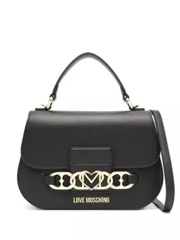 Сумка-тоут с логотипом Love Moschino, черный