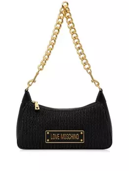 Сумка-тоут с логотипом Love Moschino, черный