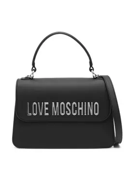 Сумка-тоут с логотипом Love Moschino, черный