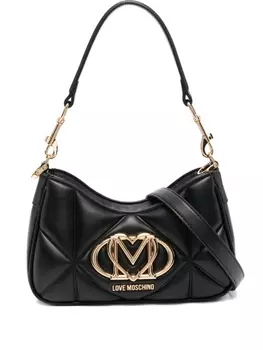 Сумка-тоут с логотипом Love Moschino, черный