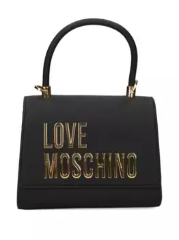 Сумка-тоут с логотипом Love Moschino, черный