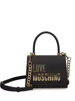 Сумка-тоут с логотипом Love Moschino, черный
