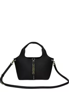 Сумка-тоут с логотипом Love Moschino, черный