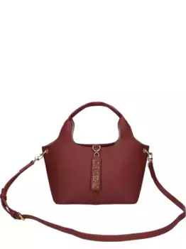 Сумка-тоут с логотипом Love Moschino, красный