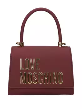 Сумка-тоут с логотипом Love Moschino, красный