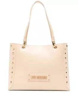 Сумка-тоут с логотипом Love Moschino, нейтральный