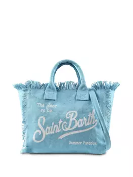Сумка-тоут с логотипом MC2 Saint Barth Kids, синий