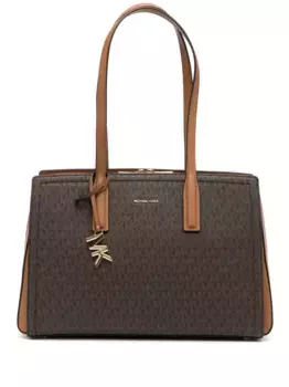 Сумка-тоут с логотипом MICHAEL KORS, коричневый