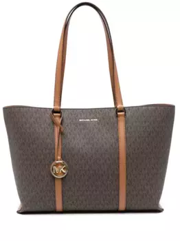 Сумка-тоут с логотипом Michael Michael Kors, коричневый
