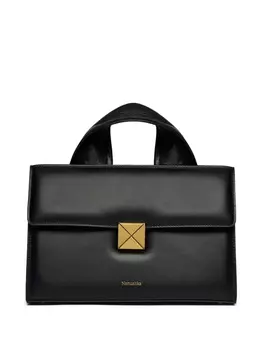 Сумка-тоут с логотипом Nanushka, черный