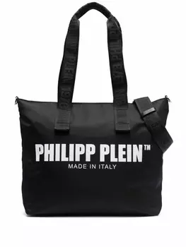 Сумка-тоут с логотипом Philipp Plein, черный