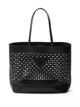 Сумка-тоут с логотипом Prada, черный