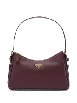 Сумка-тоут с логотипом Prada, красный