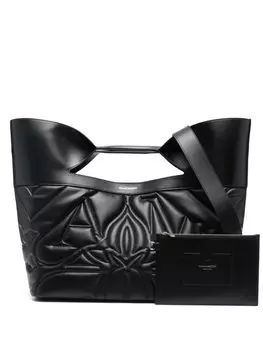 Сумка-тоут с логотипом Seal Alexander McQueen, черный
