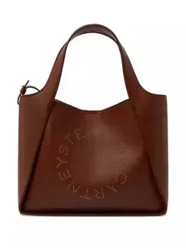 Сумка-тоут с логотипом STELLA MCCARTNEY, коричневый