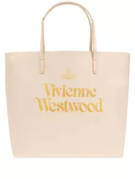 Сумка-тоут с логотипом Vivienne Westwood, нейтральный