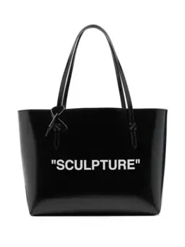 Сумка-тоут с надписью OFF-WHITE, черный