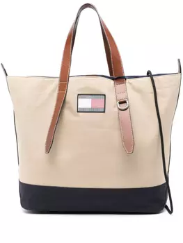 Сумка-тоут с нашивкой-логотипом Tommy Hilfiger, нейтральный