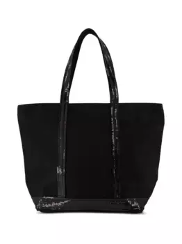 Сумка-тоут с отделкой пайетками Vanessa Bruno, черный