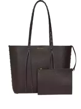Сумка-тоут с плетеной ручкой ETRO, коричневый