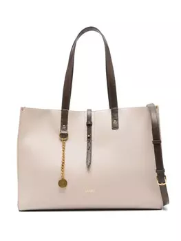 Сумка-тоут с подвеской-логотипом LIU JO, нейтральный