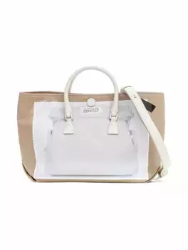 Сумка-тоут с принтом Maison Margiela, бежевый