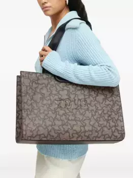 Сумка-тоут с принтом TOUS, черный