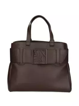 Сумка-тоут с пряжкой Armani Exchange, коричневый