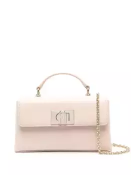 Сумка-тоут с пряжкой-логотипом Furla, нейтральный