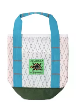 Сумка-тоут с ромбовидным узором Brain Dead, белый