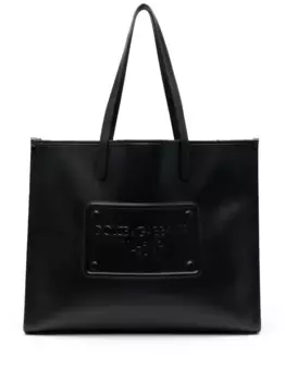 Сумка-тоут с тисненым логотипом DOLCE & GABBANA, черный