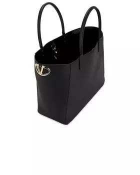 Сумка-тоут с V-образным логотипом Valentino Garavani, цвет Nero