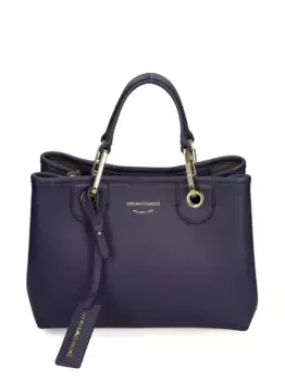 Сумка-тоут с верхними ручками EMPORIO ARMANI, синий