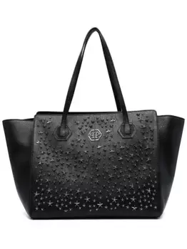 Сумка-тоут с заклепками Philipp Plein, черный