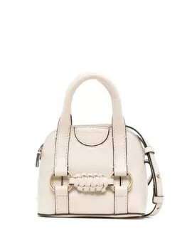 Сумка-тоут Saddie размера мини See by Chlo, бежевый