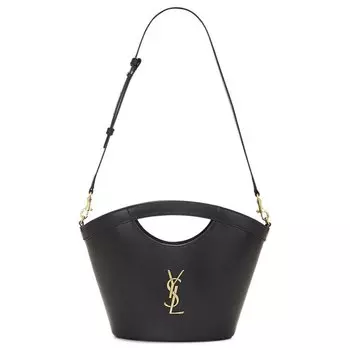 Сумка-тоут Saint Laurent Celia Mini Tote, черный