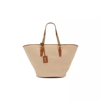 Сумка-тоут Saint Laurent Lauren Cabas Bag, цвет Desert Dust/Brick