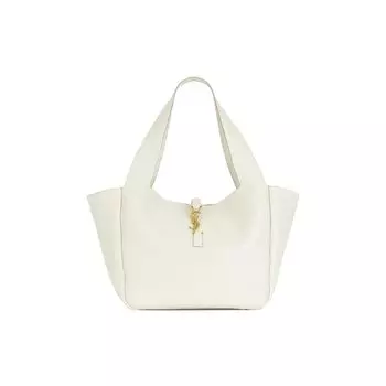 Сумка-тоут Saint Laurent Le 5 7 Bea, цвет Soft Cream/Dark Beige