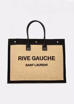 Сумка-тоут SAINT LAURENT Rive Gauche tote bag, бежевый