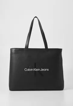 Сумка-тоут SCULPTED SLIM TOTE Calvin Klein Jeans, черный