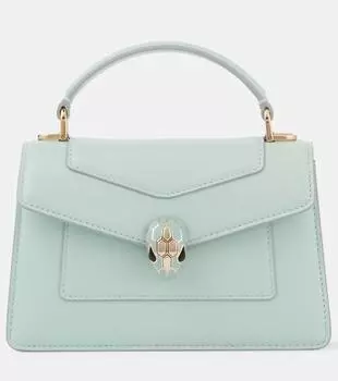 Сумка-тоут Serpenti Forever из кожи Bvlgari, Acquamarina